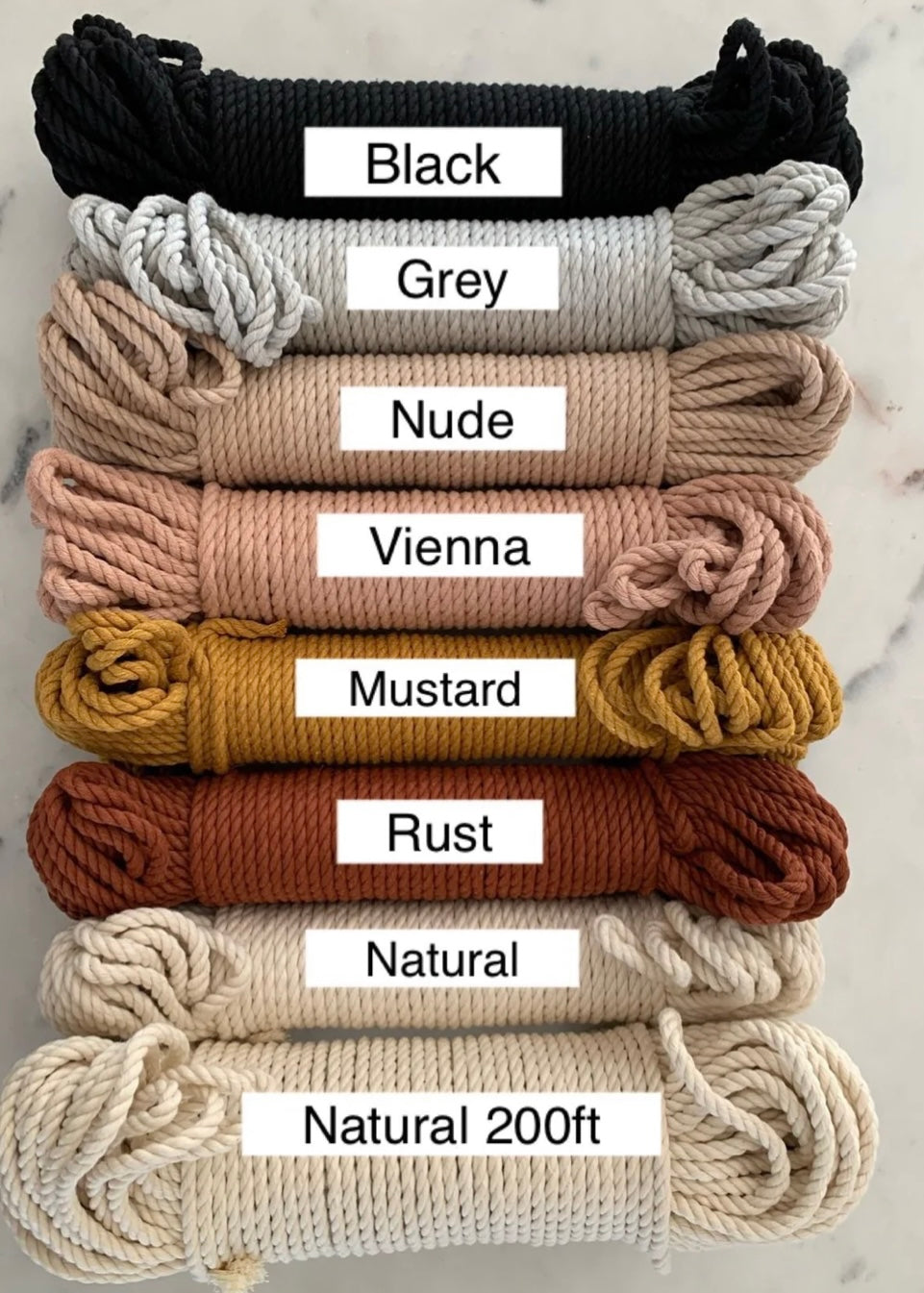 5mm 100% Cotton Rope Bundles
