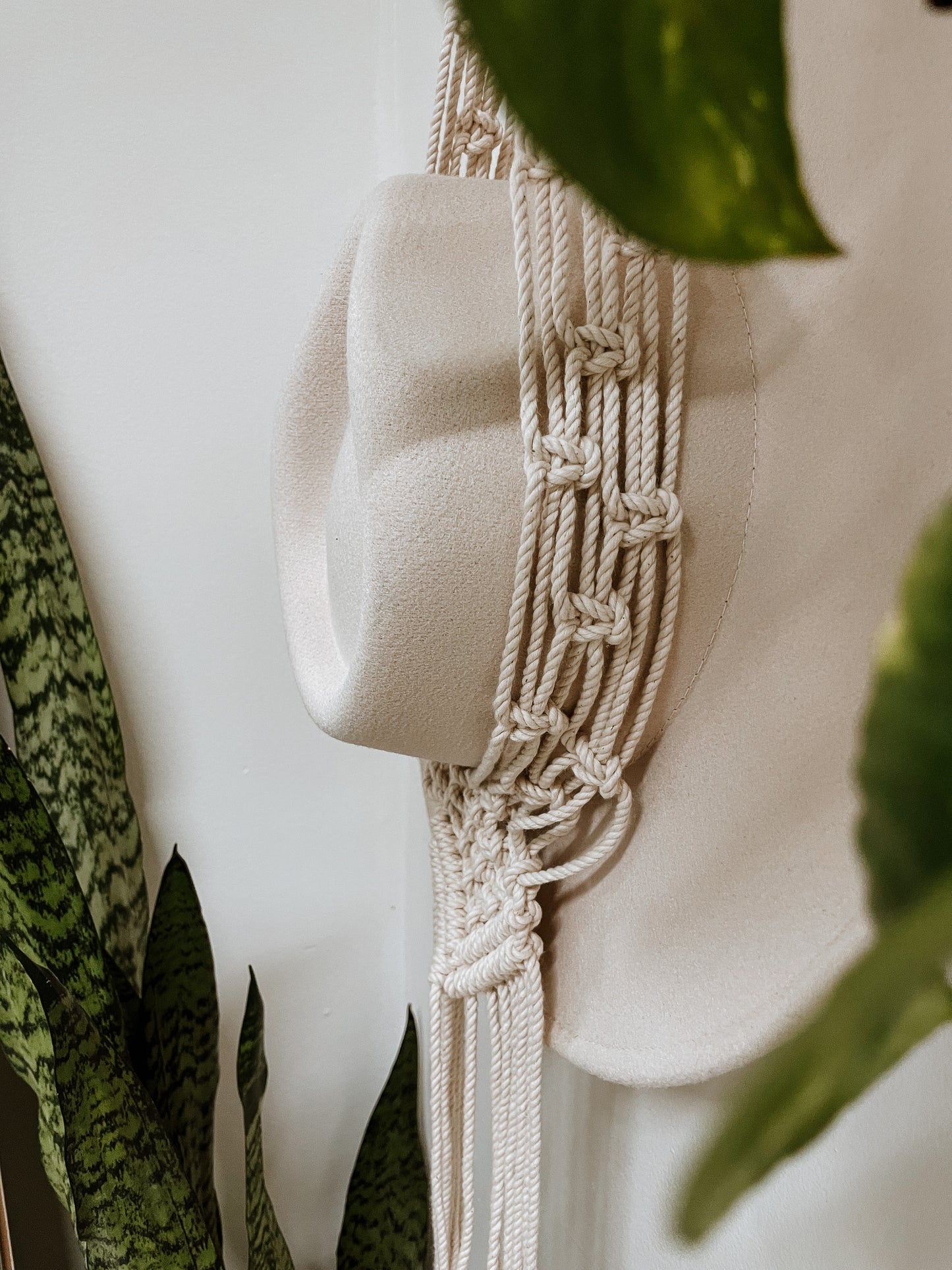 Macrame Hat Holder