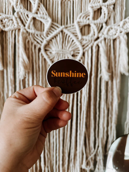 Sunshine and Coffee Sticker