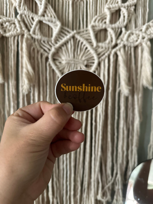 Sunshine and Coffee Sticker