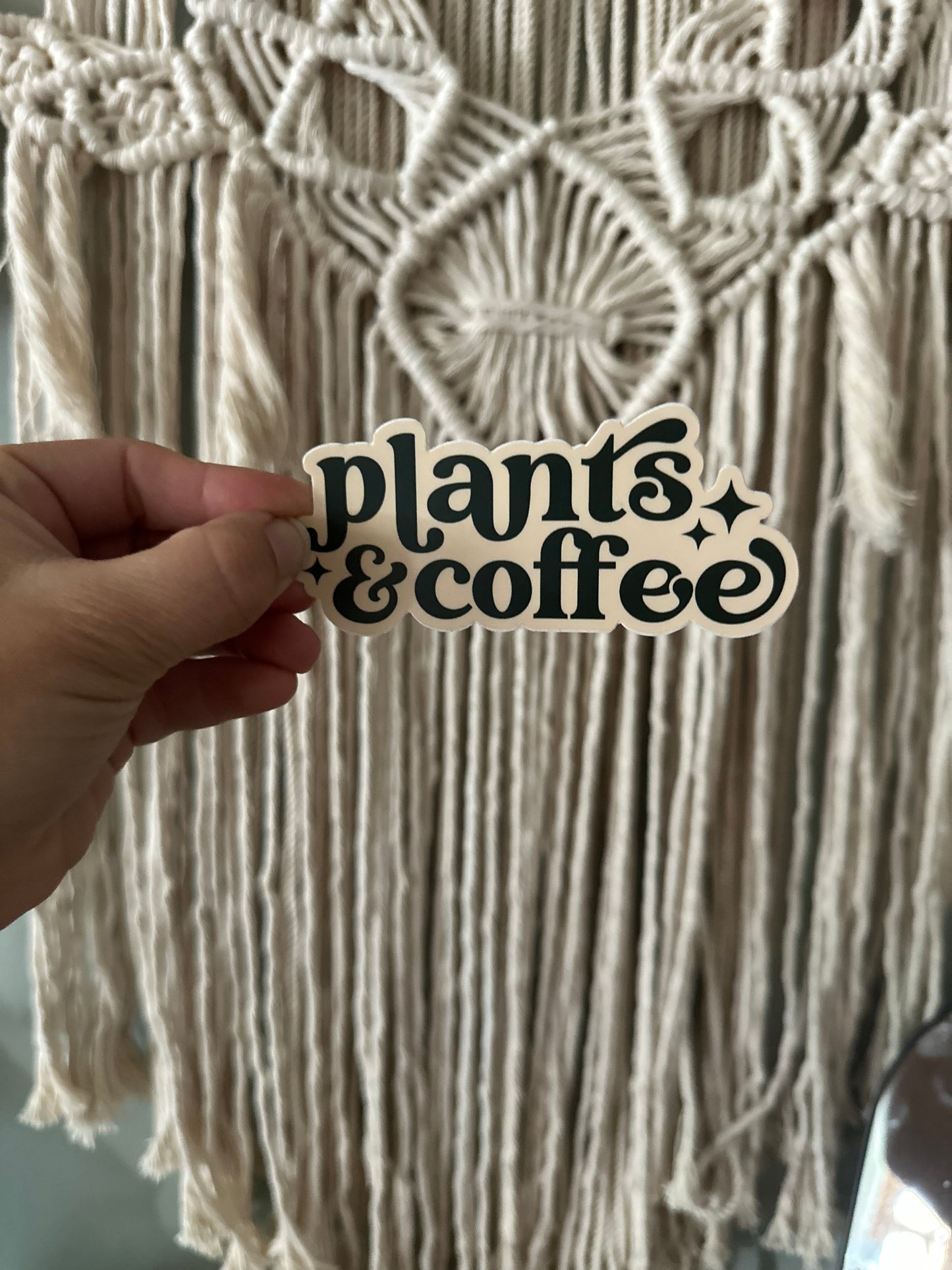 Plants + Coffee Sticker