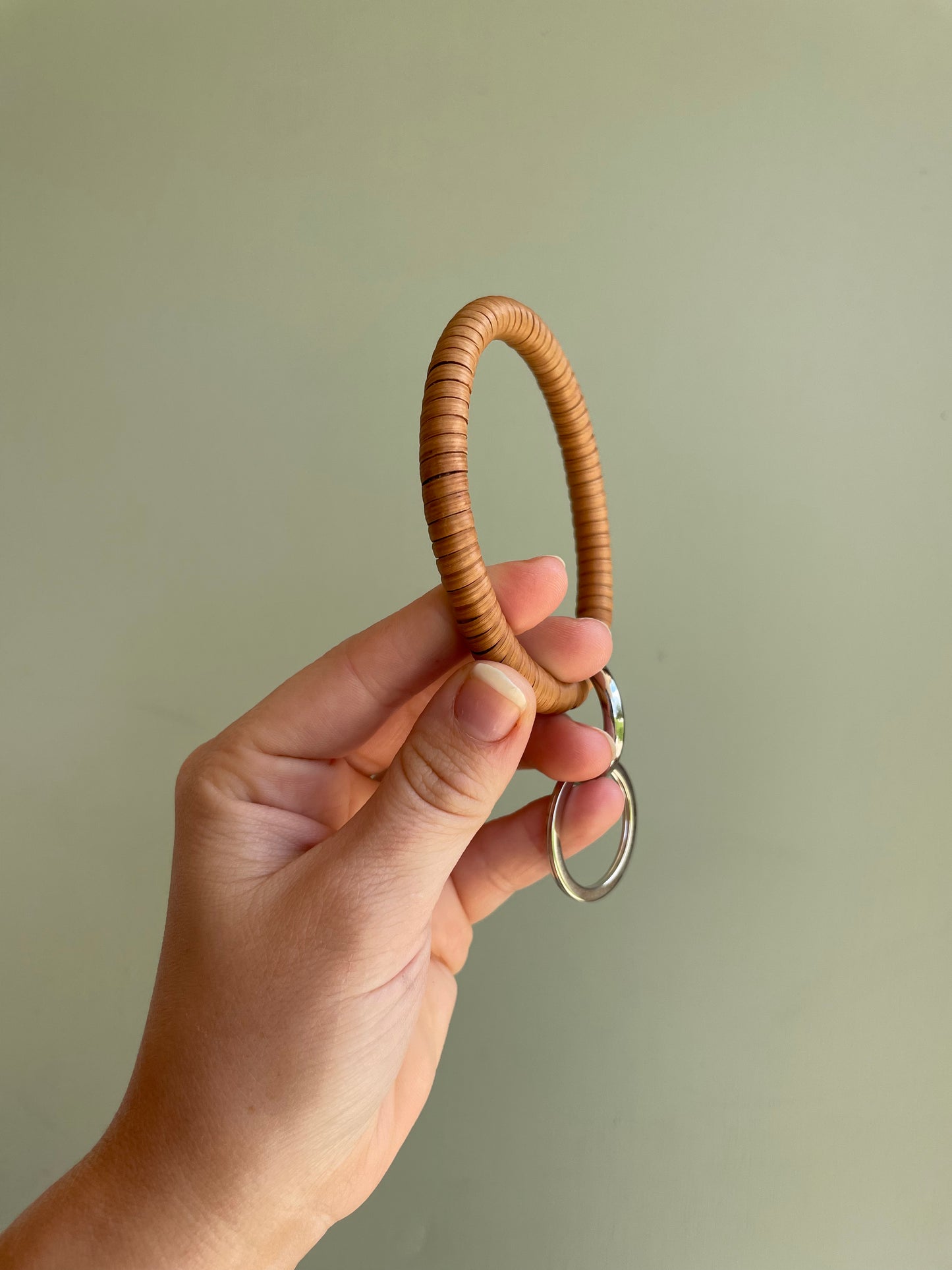 Rattan Bangle Keychain