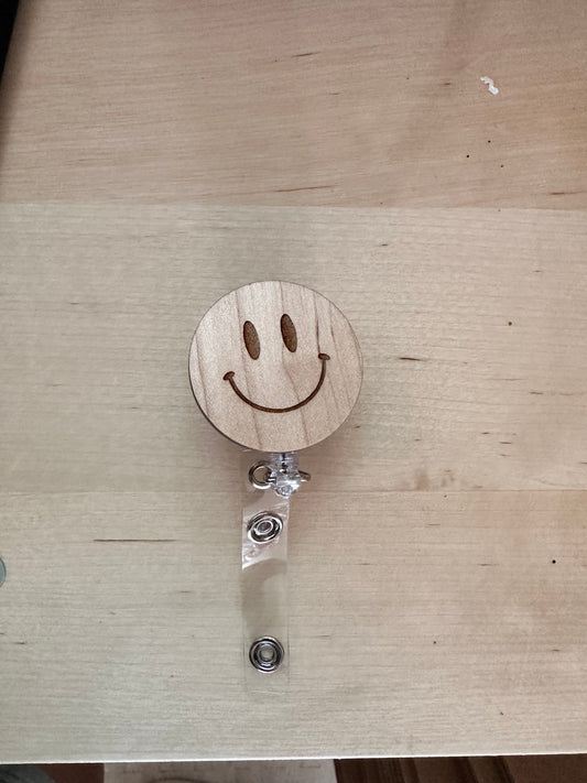 Smiley Face Badge Holder