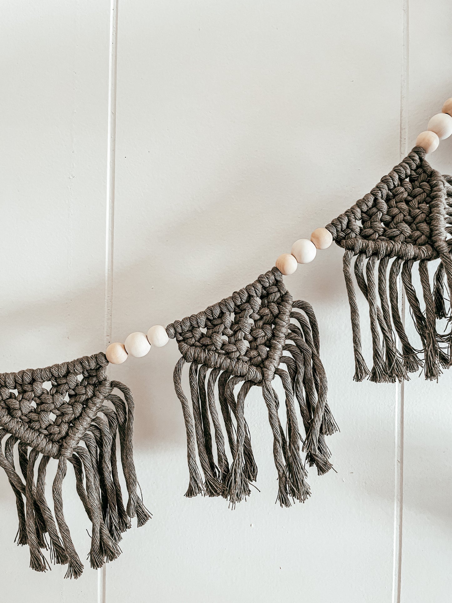 Macrame Beaded Banner