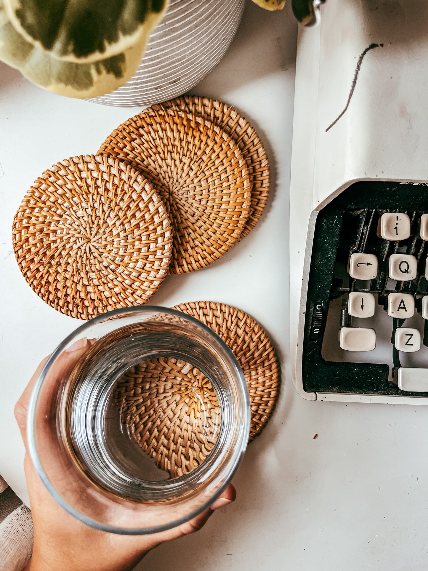 Rattan Coasters