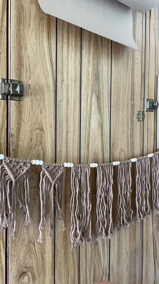 Macrame Beaded Banner